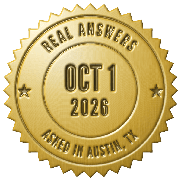 Seal: real answers, asked Oct 1, 2026 in Austin, Texas